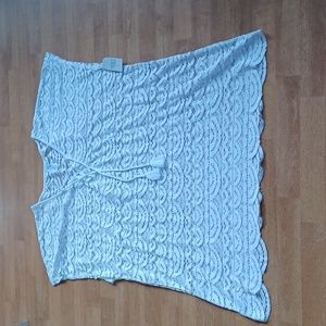Bathing suit cover up white lace size. 2xlarge